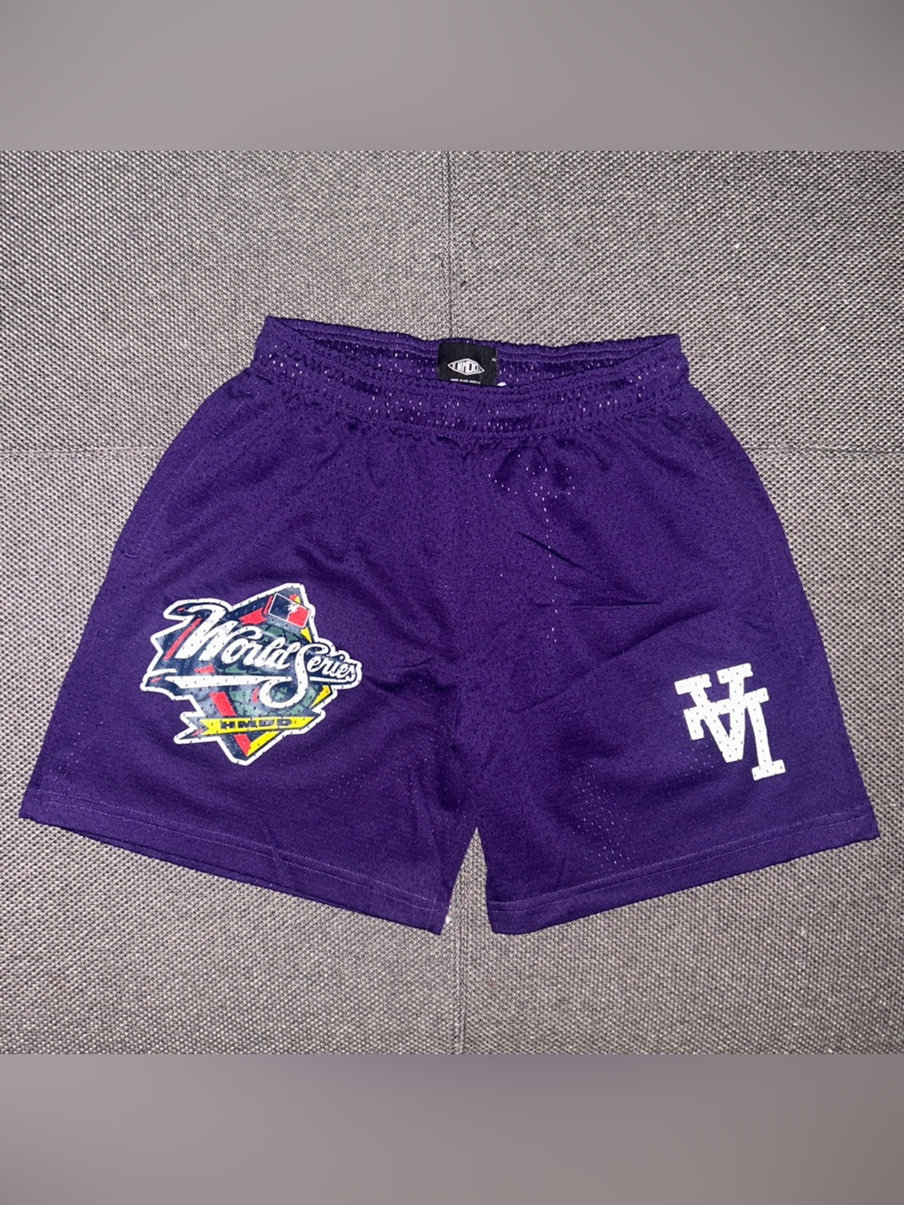 HMDD Los Angeles dodgers Purple Athletic Shorts with LA Logo